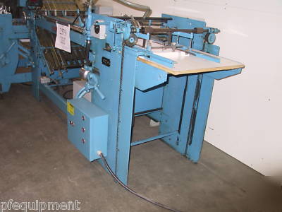 Baumfolder with pile feeder and right angle folder