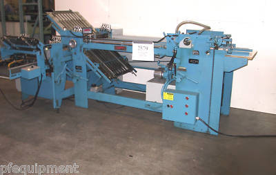 Baumfolder with pile feeder and right angle folder