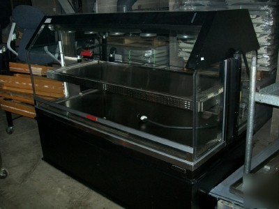 Custom deli's 2 tier commercial food warmer buffet