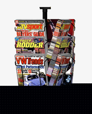 Economy 12 pocket magazine counter spinner