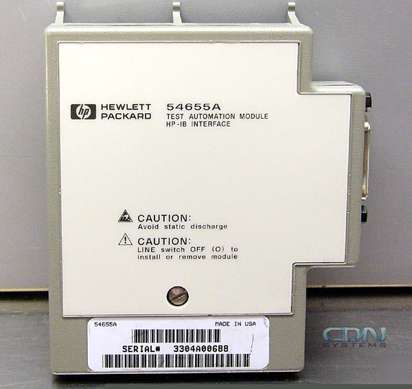 Hp 54655A test automation hpib module for 54600B scope
