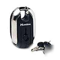 Master lock titanium 2-5/16-inch wide padlock, black #1