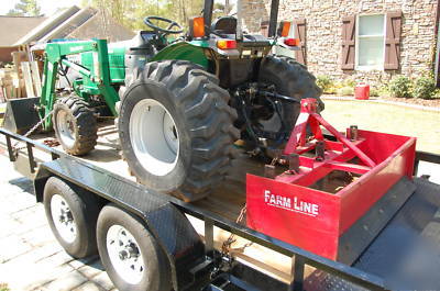 Montana tractor 2740 w/bx blade-bush hog-loader-trailer