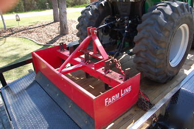 Montana tractor 2740 w/bx blade-bush hog-loader-trailer