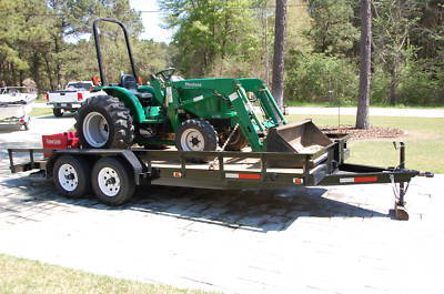 Montana tractor 2740 w/bx blade-bush hog-loader-trailer