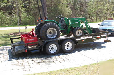 Montana tractor 2740 w/bx blade-bush hog-loader-trailer