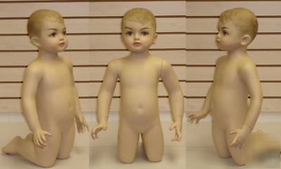 New brand flesh tone boy toddler mannequin baby-2