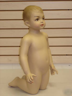New brand flesh tone boy toddler mannequin baby-2