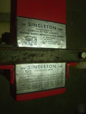 Singelton barrel plater