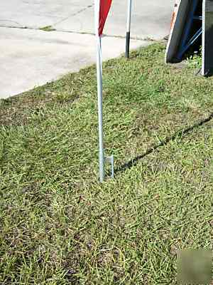 Stop sale stop swooper flag, pole, base 15FT 
