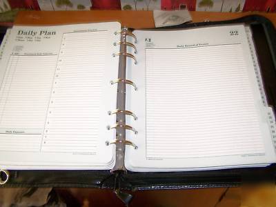 Franklin covey monarch prestigio leather daily planner