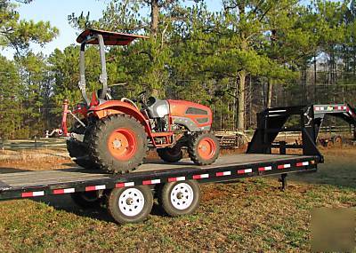 New 14K tilt equip skid steer gooseneck dozer trailer