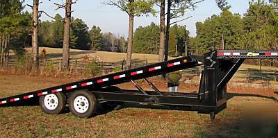 New 14K tilt equip skid steer gooseneck dozer trailer