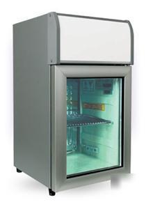 New counter top glass refrigerated display case 