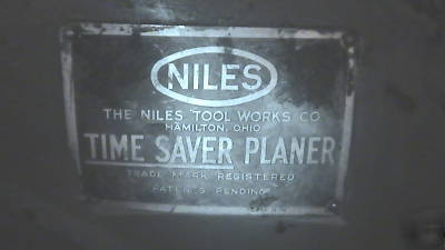 Niles 14' time saver planer inspect under power
