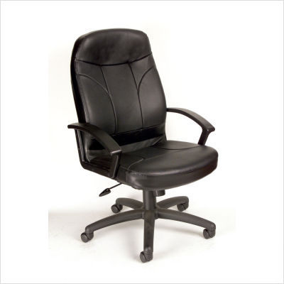 Boss office products high-back executive chair leather