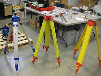 Leica surveying system, tripods, frequency receivers
