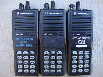 Motorola HT1000 uhf 450-512 mhz 2 ch dtmf keypad lot 6