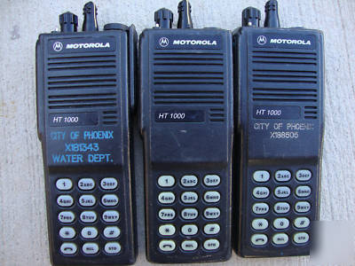Motorola HT1000 uhf 450-512 mhz 2 ch dtmf keypad lot 6
