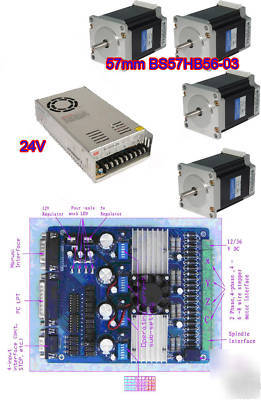 4 axis cnc router or mill stepper motor complete kit