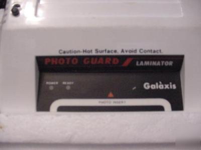 Galaxis photo guard laminator w/laminating sheets works