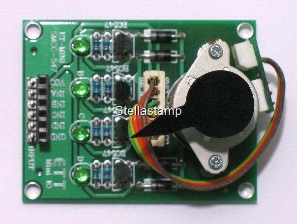 Inboard - stepper motor learning & test board pic avr