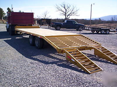 New 2010 20'+5' equipment trailers---duals---24000 lbs.