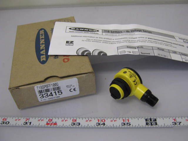 New banner ez-beam photoelectric sensor T18SP6FF100Q