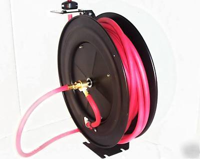 Retractable reel with 50 ft 3/8 air hose air tools 