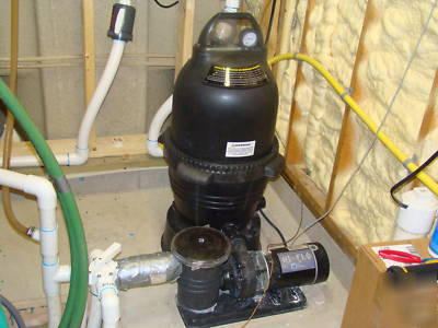 Waterway clearwater cartridge filter pump system pool