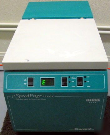 Savant micro centrifuge speedfuge SFR13K refridgarated