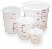 Cambro natural white round container 6QT |1 dz|