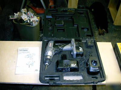 18V craftsman cordless drill/driver charger bat. case