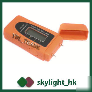 Digital lcd wood moisture meter detector tester 40% 