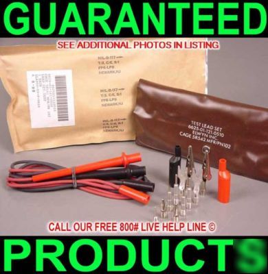 New usmade military 16PC meter dvm test lead set w/case