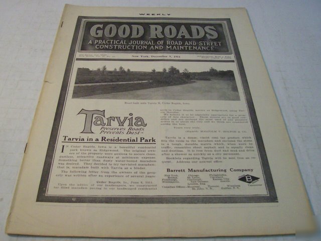 Good road 1911 construction magazine vol.42, no.24