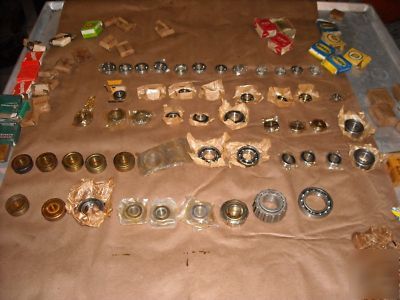 1 lot assortment of bearings 54 pieces fafnir trw snr 