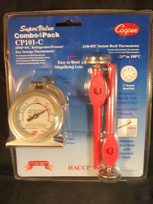 4 refrigerator freezer storage instant thermometers 