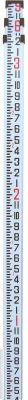 9' aluminum survey level rod transit stick inch w/ bag
