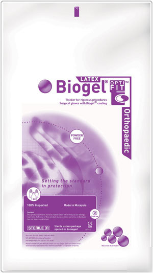 Biogel orthopedic gloves, powder-free, latex,