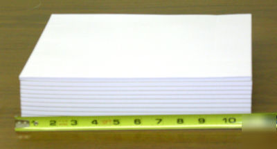 Blank notepads 4.25 by 11