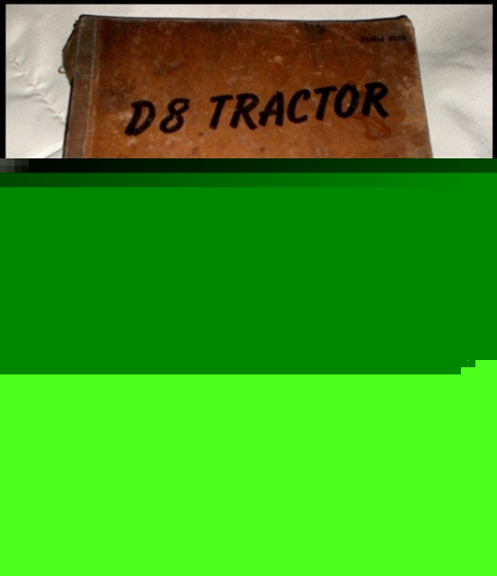 Caterpillar D8 tractor parts catalog 1H6852 1H9999 1944