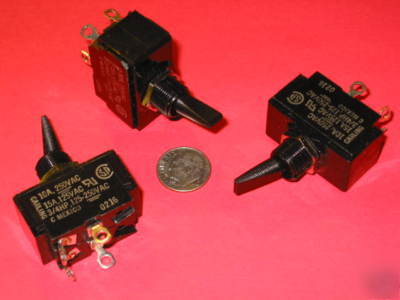 New carling g-series dpst toggle switch 2GK50-NBL3 QTY5 