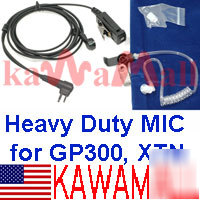 New earpiece mic ptt for motorola GP300 radios series 