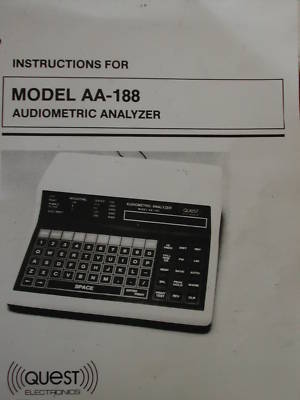 Quest aa-188 audiometric analyzer sound level meter