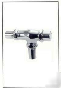 Self closing push button 90 degree valve, #PBSC90V