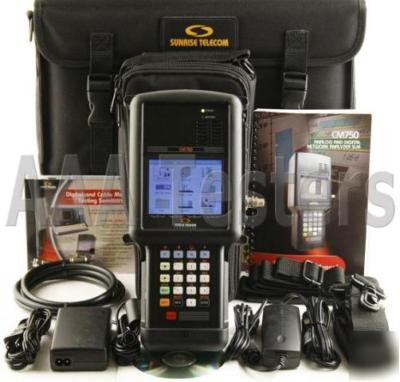 Sunrise telecom cm 750 cable analog & digital analyzer 
