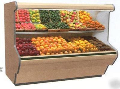 Tyler 16' of remote-refrig produce cases with 2 ends