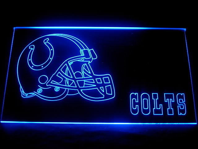 U2621B indianapolis colts helmet neon light sign