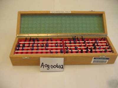 Pin gage gauge - 125 piece set - metric 0.50 - 1.49MM